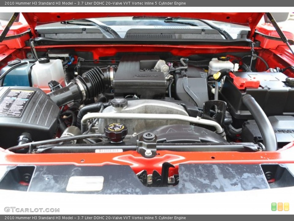 3.7 Liter DOHC 20-Valve VVT Vortec Inline 5 Cylinder Engine for the 2010 Hummer H3 #102201110