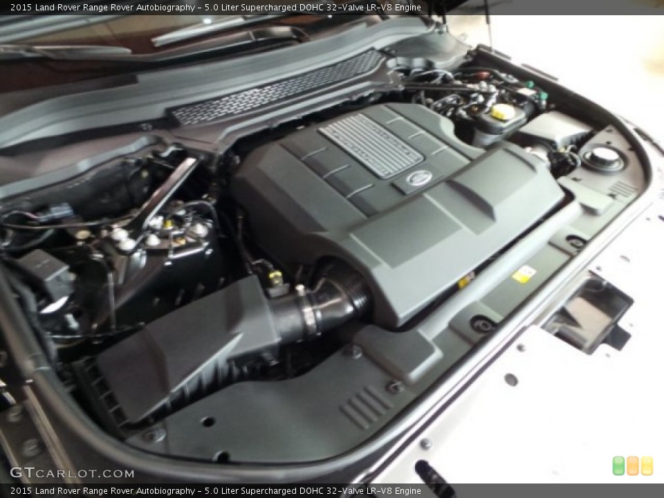 5.0 Liter Supercharged DOHC 32-Valve LR-V8 2015 Land Rover Range Rover Engine