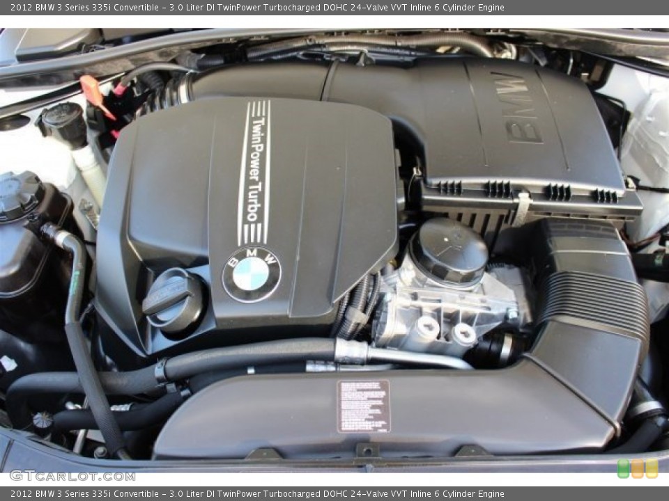 3.0 Liter DI TwinPower Turbocharged DOHC 24-Valve VVT Inline 6 Cylinder 2012 BMW 3 Series Engine