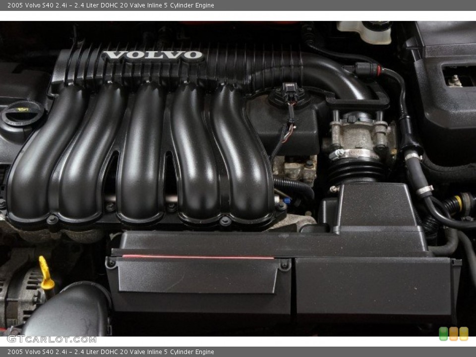 2.4 Liter DOHC 20 Valve Inline 5 Cylinder 2005 Volvo S40 Engine
