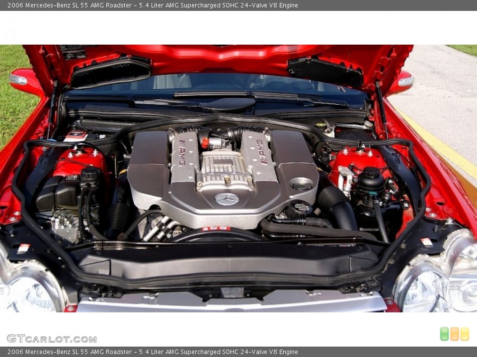 5.4 Liter AMG Supercharged SOHC 24-Valve V8 2006 Mercedes-Benz SL Engine