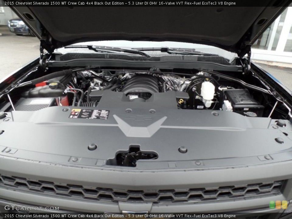 5.3 Liter DI OHV 16-Valve VVT Flex-Fuel EcoTec3 V8 Engine for the 2015 Chevrolet Silverado 1500 #102392117