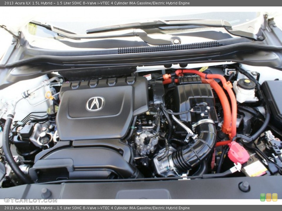 1.5 Liter SOHC 8-Valve i-VTEC 4 Cylinder IMA Gasoline/Electric Hybrid 2013 Acura ILX Engine