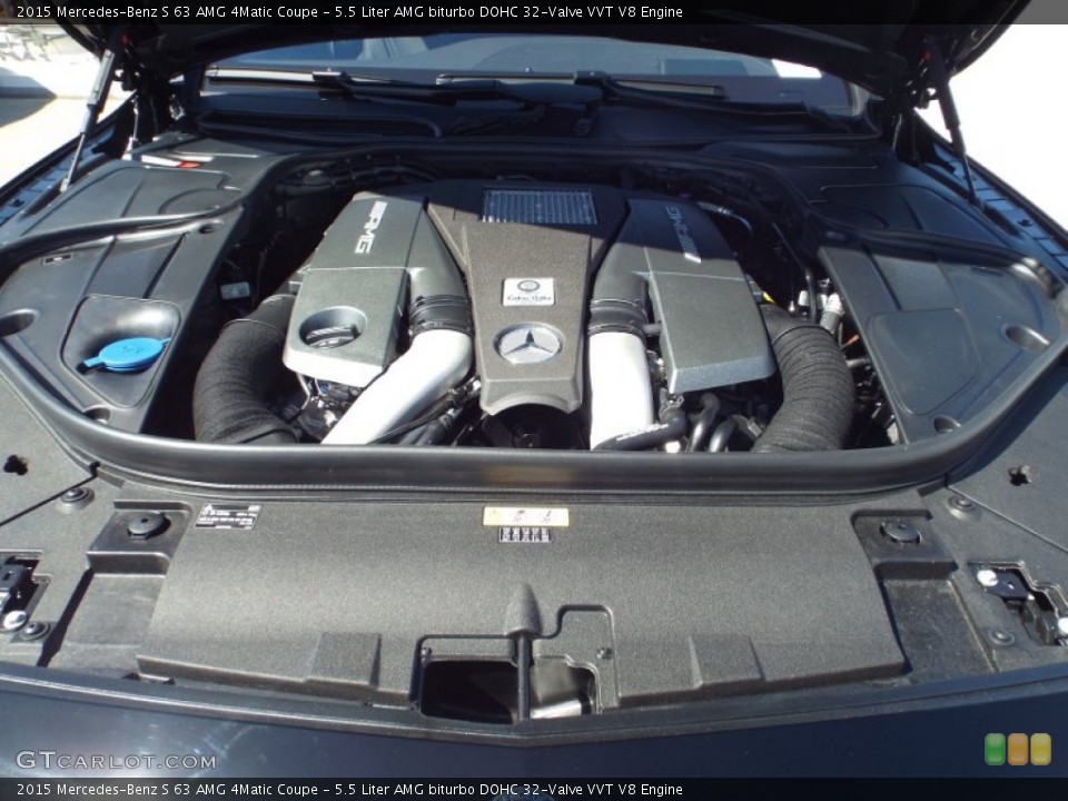 5.5 Liter AMG biturbo DOHC 32-Valve VVT V8 Engine for the 2015 Mercedes-Benz S #102470586