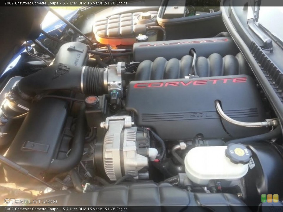 5.7 Liter OHV 16 Valve LS1 V8 Engine for the 2002 Chevrolet Corvette #102588731