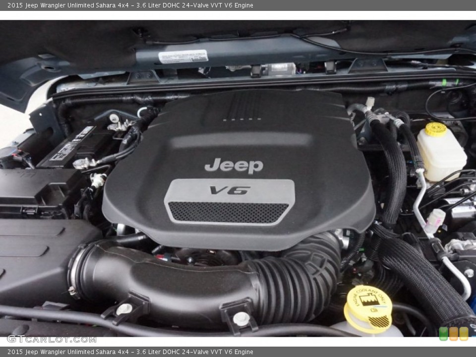 3.6 Liter DOHC 24-Valve VVT V6 Engine for the 2015 Jeep Wrangler Unlimited #102590720