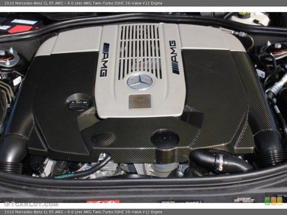 6.0 Liter AMG Twin-Turbo SOHC 36-Valve V12 2010 Mercedes-Benz CL Engine