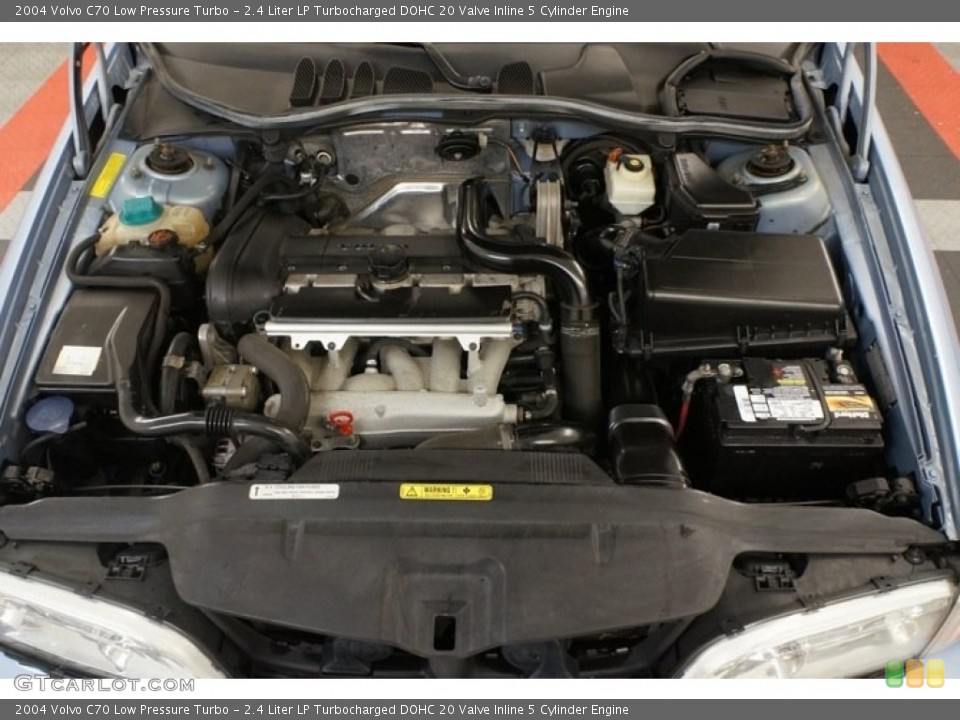 2.4 Liter LP Turbocharged DOHC 20 Valve Inline 5 Cylinder 2004 Volvo C70 Engine