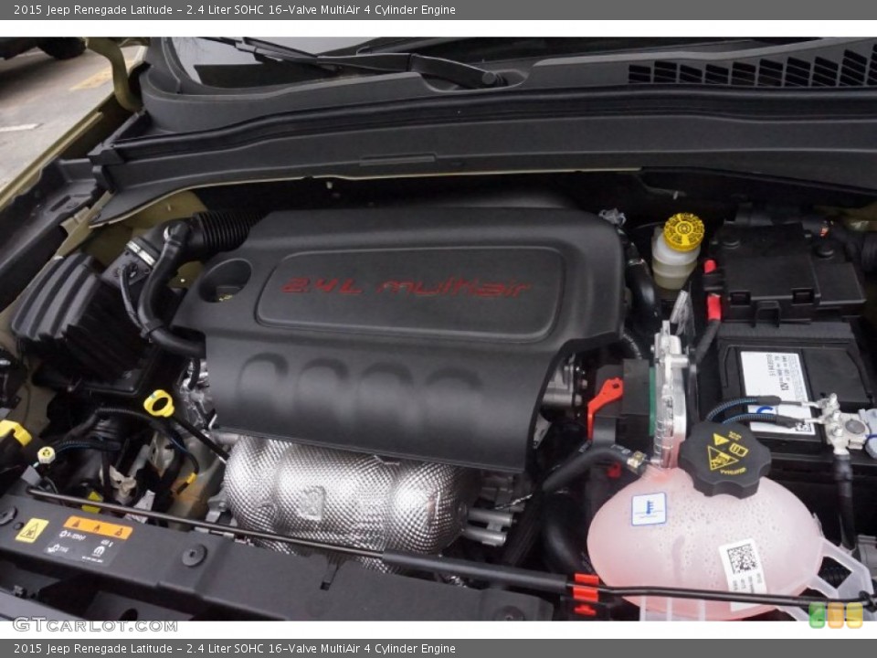 2.4 Liter SOHC 16-Valve MultiAir 4 Cylinder 2015 Jeep Renegade Engine