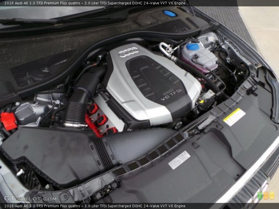 3.0 Liter TFSI Supercharged DOHC 24-Valve VVT V6 2016 Audi A6 Engine