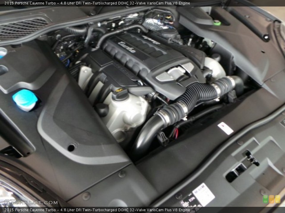 4.8 Liter DFI Twin-Turbocharged DOHC 32-Valve VarioCam Plus V8 2015 Porsche Cayenne Engine