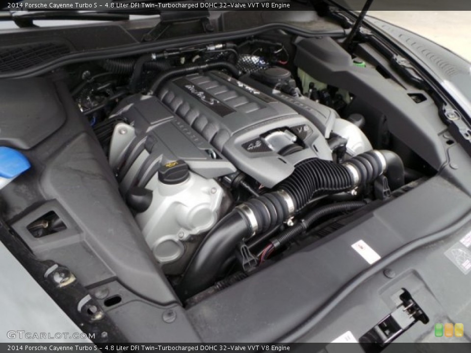 4.8 Liter DFI Twin-Turbocharged DOHC 32-Valve VVT V8 Engine for the 2014 Porsche Cayenne #102789455
