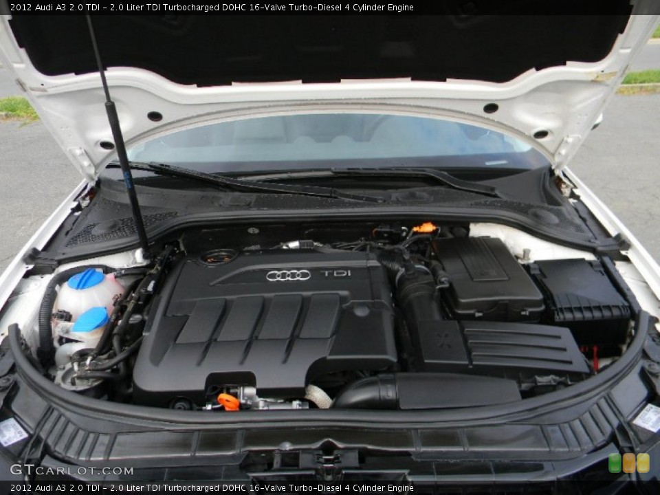 2.0 Liter TDI Turbocharged DOHC 16-Valve Turbo-Diesel 4 Cylinder Engine for the 2012 Audi A3 #102847458
