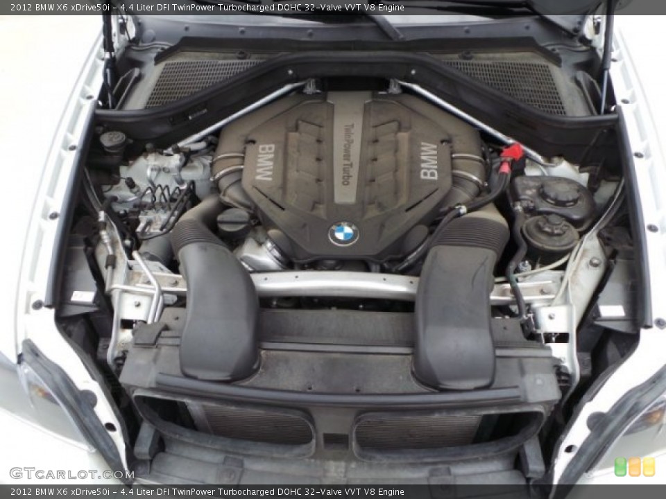 4.4 Liter DFI TwinPower Turbocharged DOHC 32-Valve VVT V8 2012 BMW X6 Engine