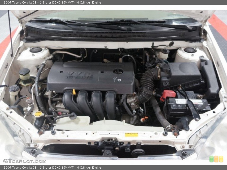 1.8 Liter DOHC 16V VVT-i 4 Cylinder 2006 Toyota Corolla Engine
