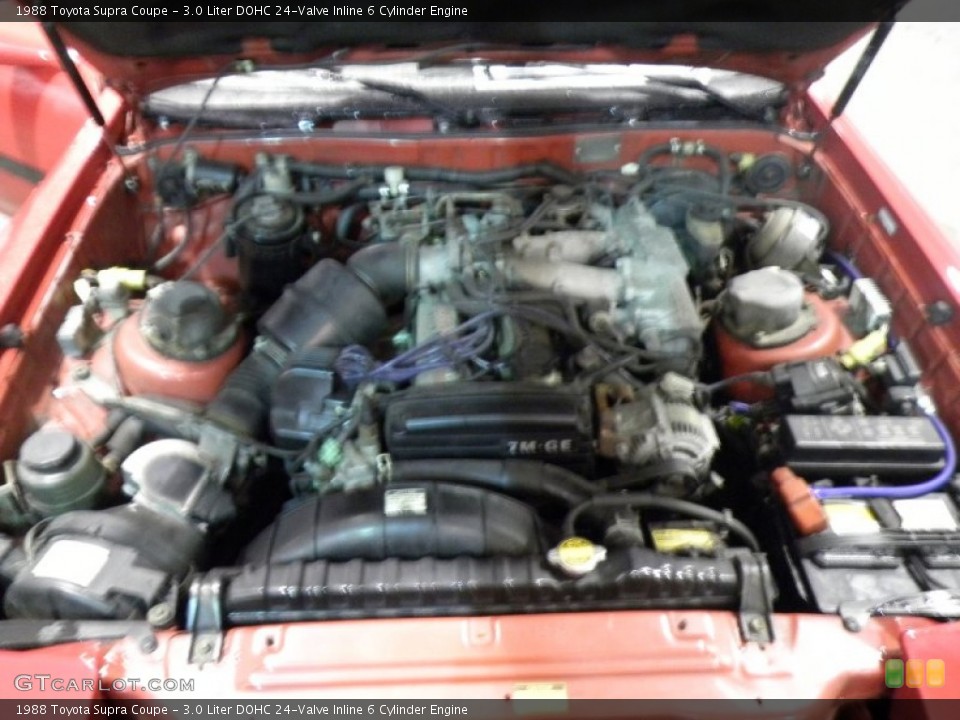 3.0 Liter DOHC 24-Valve Inline 6 Cylinder 1988 Toyota Supra Engine