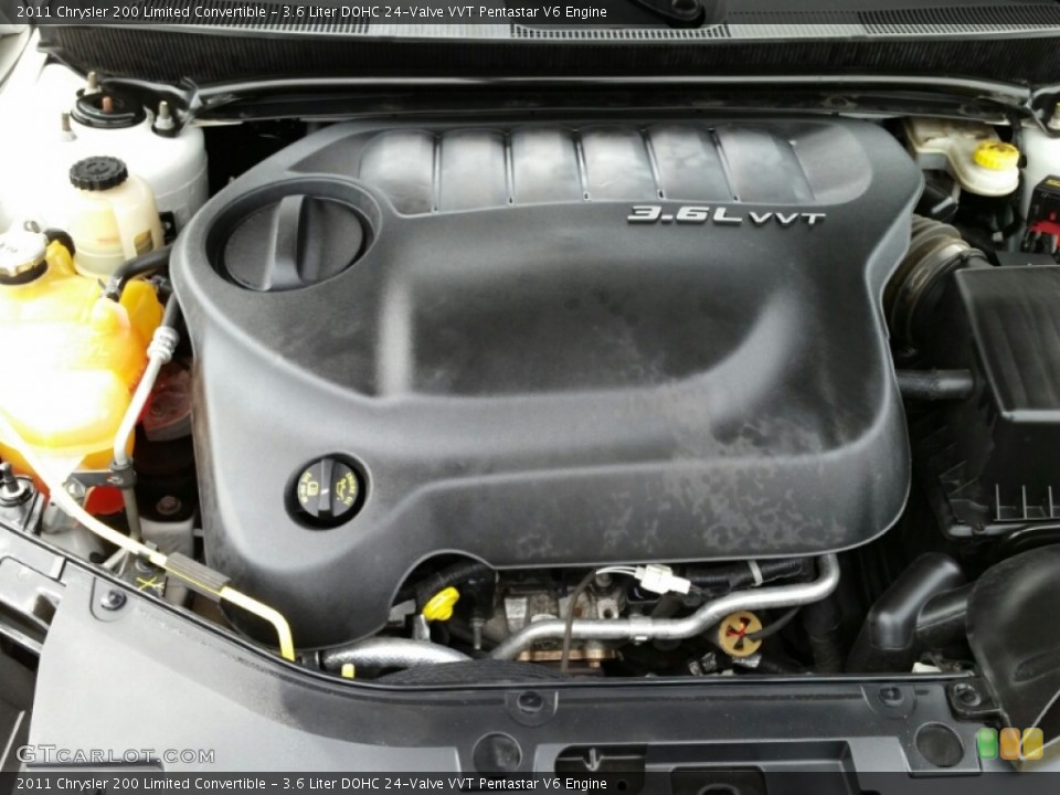3.6 Liter DOHC 24-Valve VVT Pentastar V6 Engine for the 2011 Chrysler 200 #102881589
