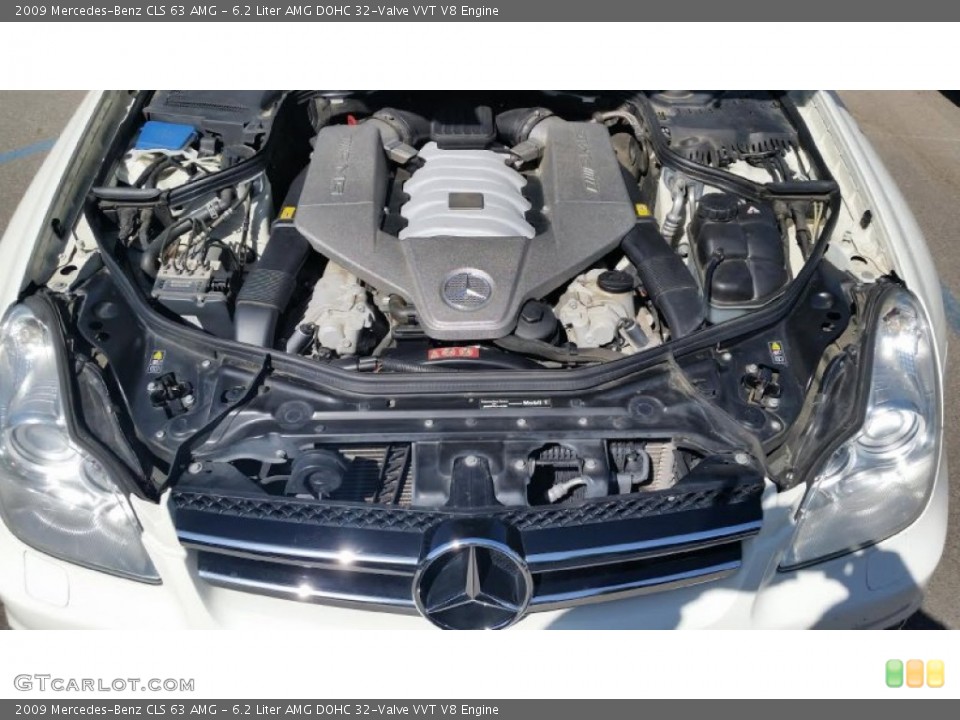 6.2 Liter AMG DOHC 32-Valve VVT V8 2009 Mercedes-Benz CLS Engine