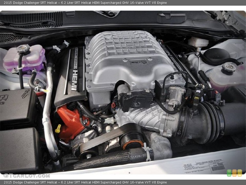 6.2 Liter SRT Hellcat HEMI Supercharged OHV 16-Valve VVT V8 Engine for the 2015 Dodge Challenger #102911767