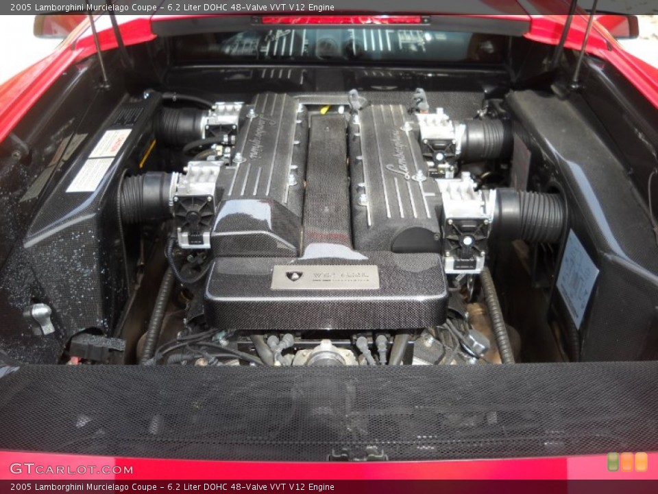 6.2 Liter DOHC 48-Valve VVT V12 2005 Lamborghini Murcielago Engine