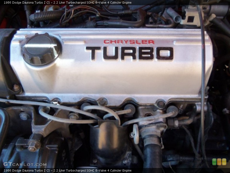 2.2 Liter Turbocharged SOHC 8-Valve 4 Cylinder Engine for the 1986 Dodge Daytona #102926885