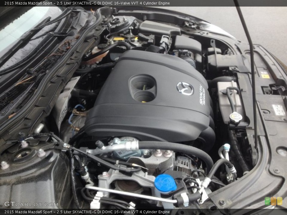 2.5 Liter SKYACTIVE-G DI DOHC 16-Valve VVT 4 Cylinder 2015 Mazda Mazda6 Engine
