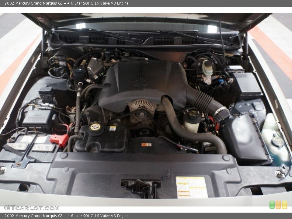 4.6 Liter SOHC 16 Valve V8 2002 Mercury Grand Marquis Engine