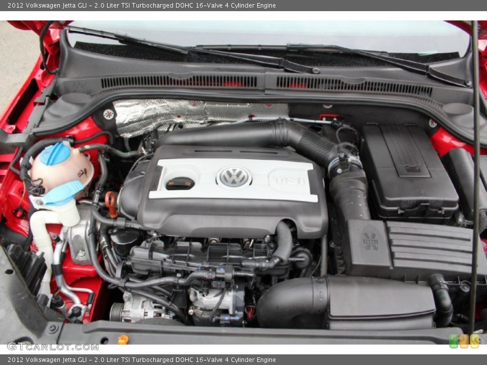 2.0 Liter TSI Turbocharged DOHC 16-Valve 4 Cylinder 2012 Volkswagen Jetta Engine