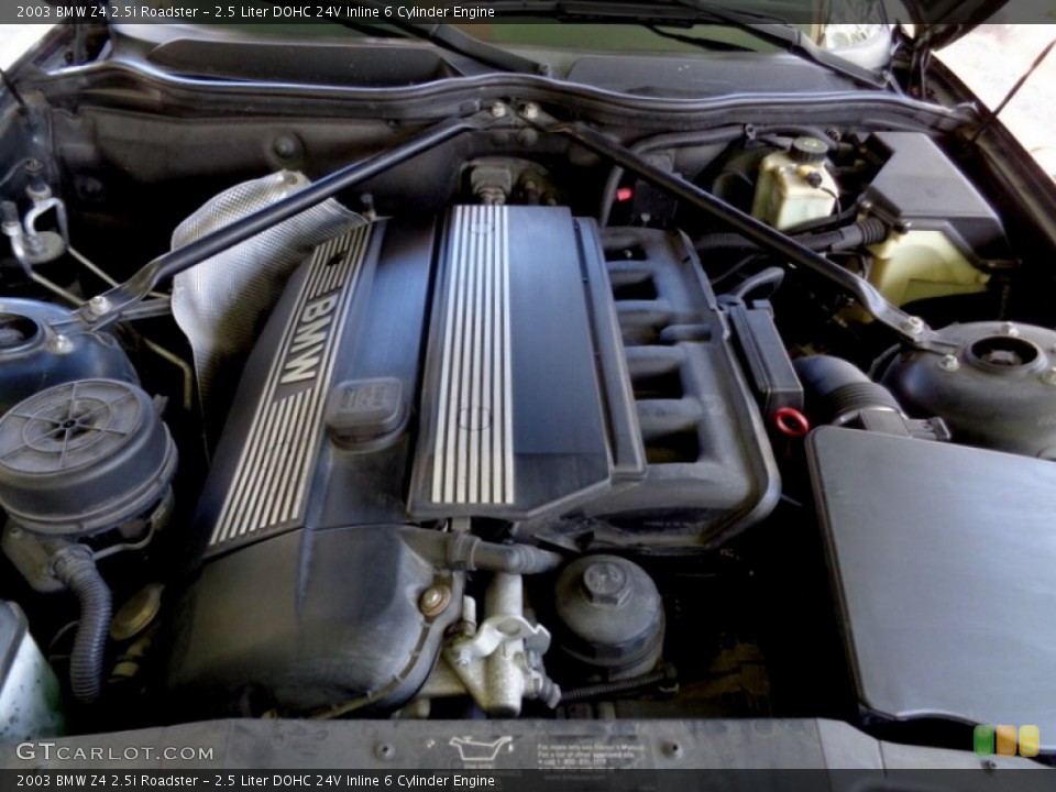 2.5 Liter DOHC 24V Inline 6 Cylinder 2003 BMW Z4 Engine