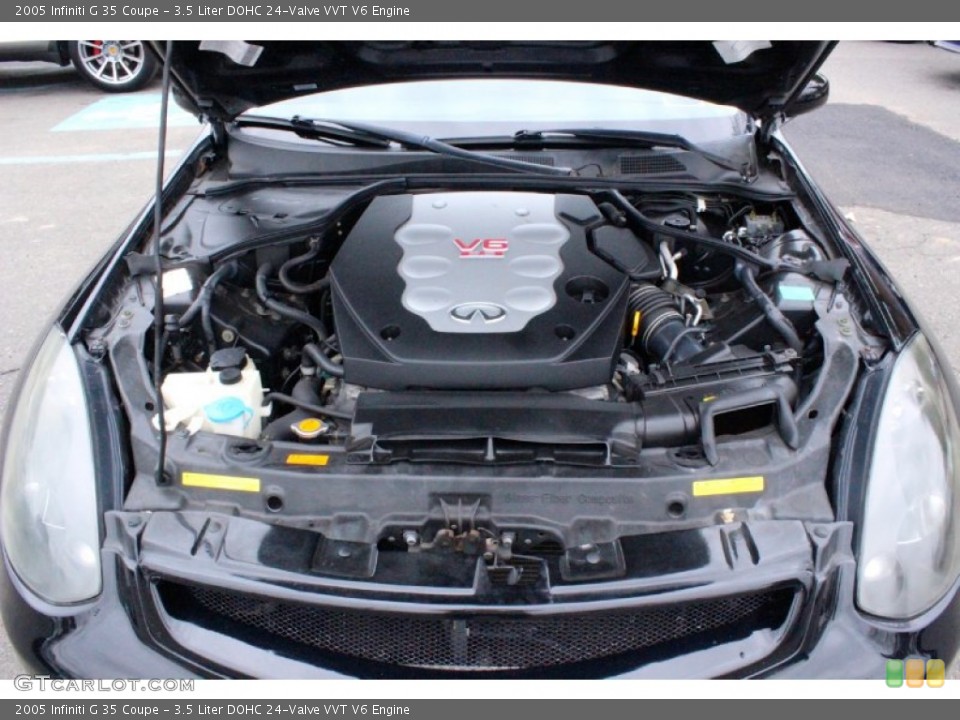 3.5 Liter DOHC 24-Valve VVT V6 2005 Infiniti G Engine