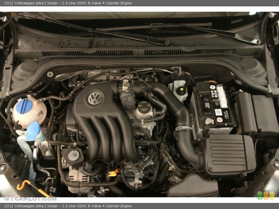 2.0 Liter SOHC 8-Valve 4 Cylinder 2012 Volkswagen Jetta Engine