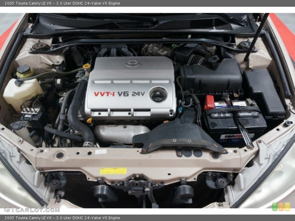 3.0 Liter DOHC 24-Valve V6 2005 Toyota Camry Engine