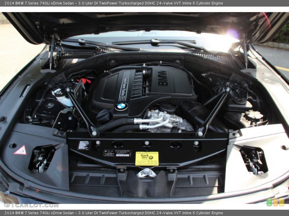 3.0 Liter DI TwinPower Turbocharged DOHC 24-Valve VVT Inline 6 Cylinder 2014 BMW 7 Series Engine