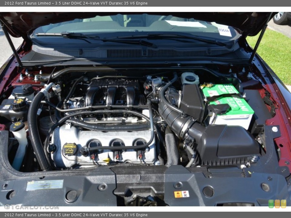 3.5 Liter DOHC 24-Valve VVT Duratec 35 V6 2012 Ford Taurus Engine