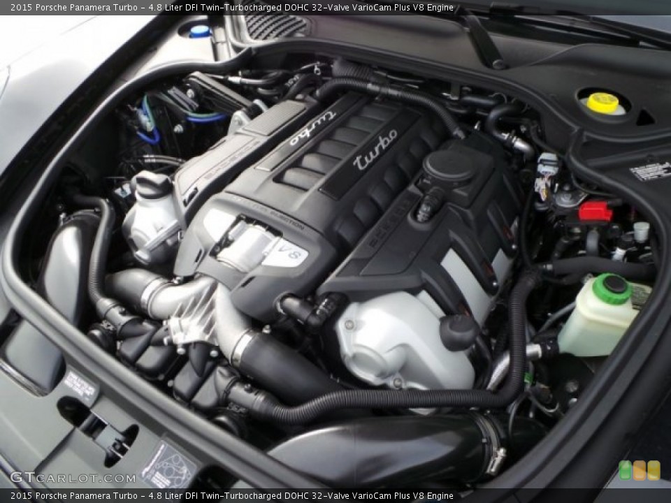 4.8 Liter DFI Twin-Turbocharged DOHC 32-Valve VarioCam Plus V8 Engine for the 2015 Porsche Panamera #103309192
