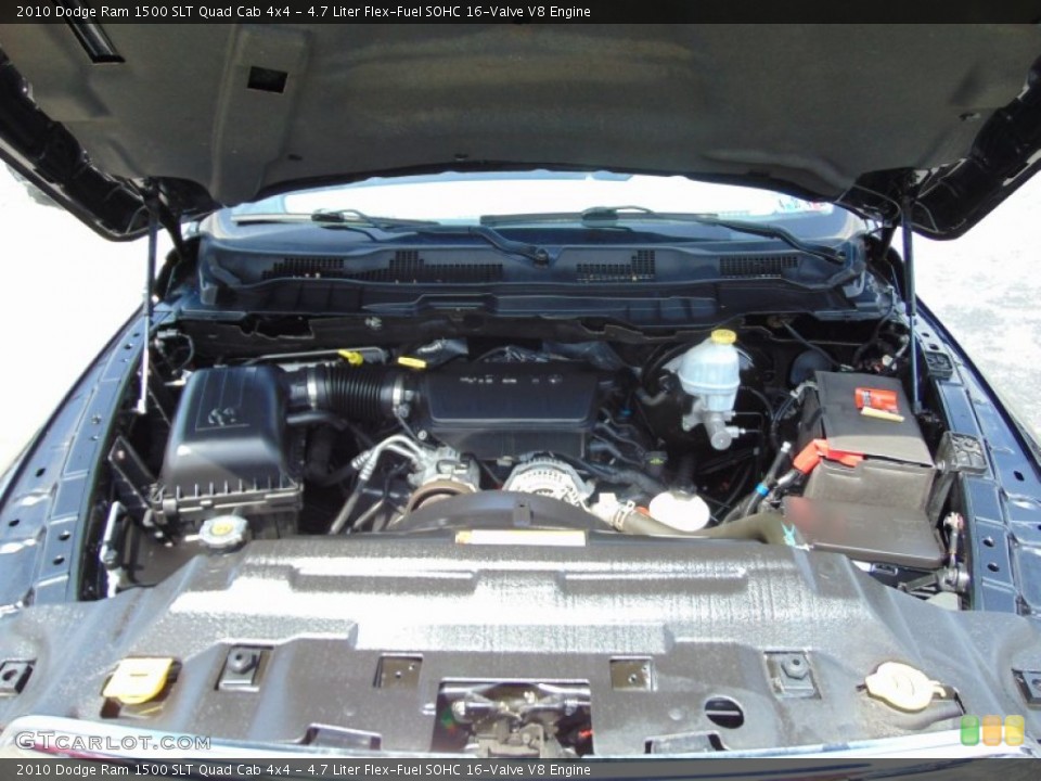 4.7 Liter Flex-Fuel SOHC 16-Valve V8 2010 Dodge Ram 1500 Engine