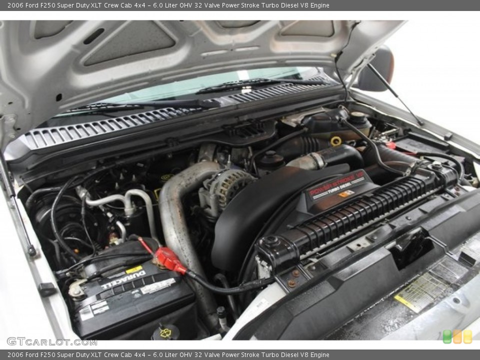 6.0 Liter OHV 32 Valve Power Stroke Turbo Diesel V8 Engine for the 2006 Ford F250 Super Duty #103355369