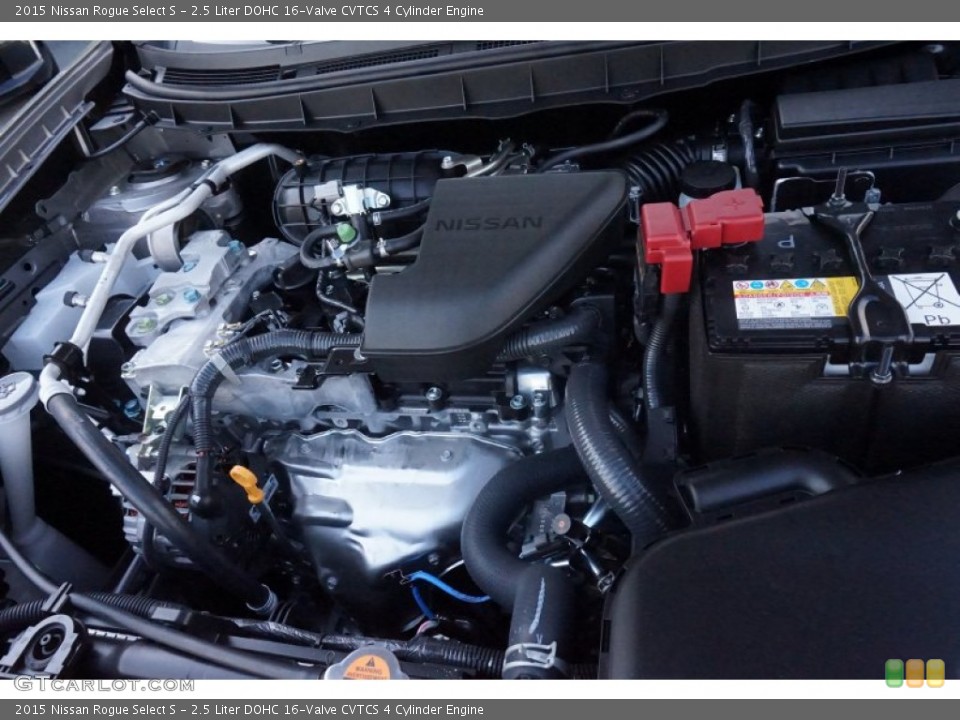 2.5 Liter DOHC 16-Valve CVTCS 4 Cylinder 2015 Nissan Rogue Select Engine