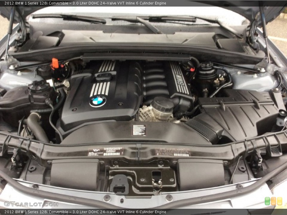 3.0 Liter DOHC 24-Valve VVT Inline 6 Cylinder 2012 BMW 1 Series Engine