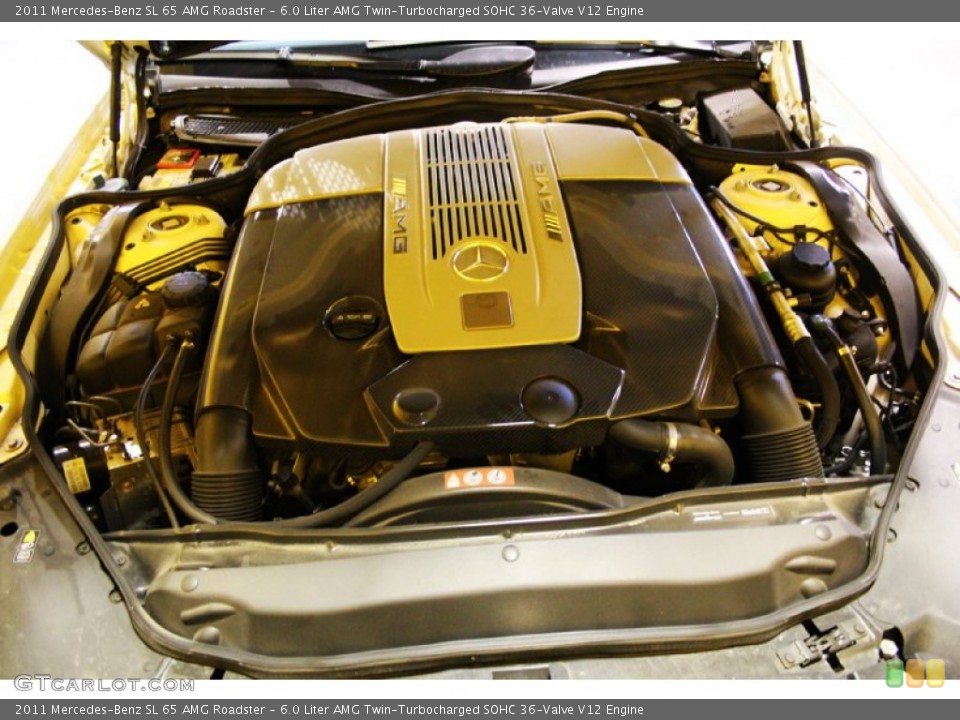 6.0 Liter AMG Twin-Turbocharged SOHC 36-Valve V12 Engine for the 2011 Mercedes-Benz SL #103453227