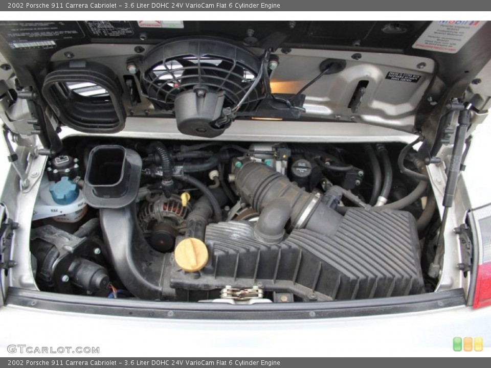 3.6 Liter DOHC 24V VarioCam Flat 6 Cylinder Engine for the 2002 Porsche 911 #103503512