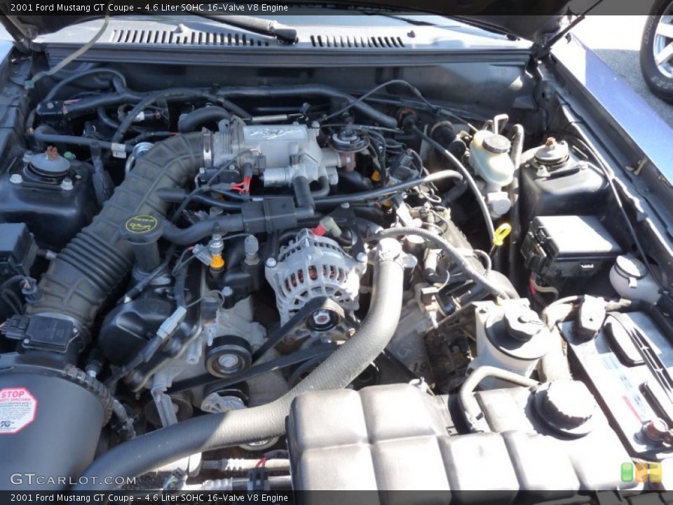 4.6 Liter SOHC 16-Valve V8 Engine for the 2001 Ford Mustang #103526522
