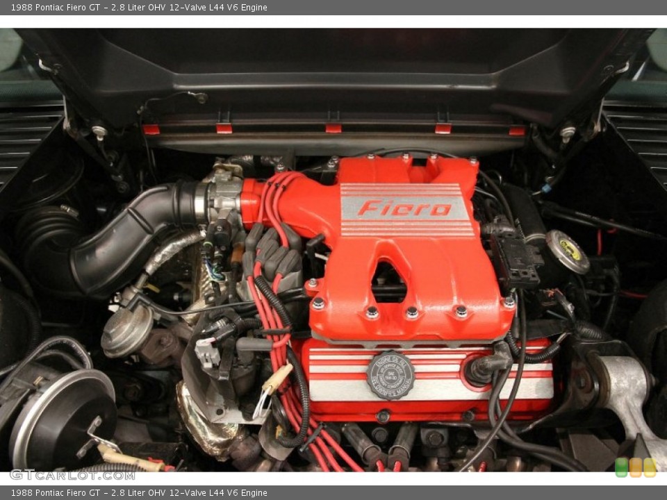 2.8 Liter OHV 12-Valve L44 V6 1988 Pontiac Fiero Engine
