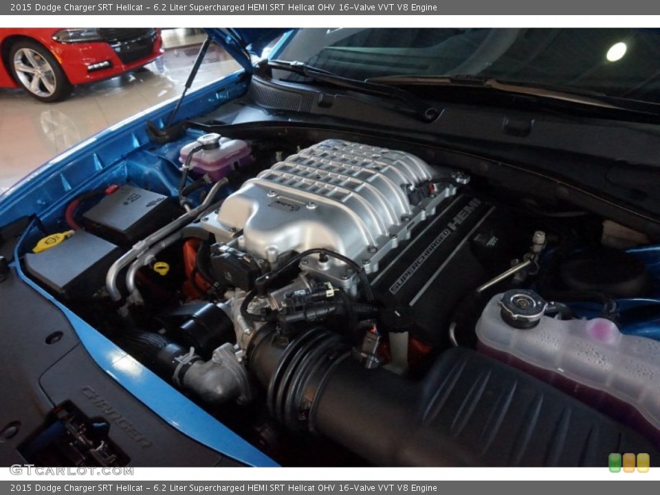 6.2 Liter Supercharged HEMI SRT Hellcat OHV 16-Valve VVT V8 Engine for the 2015 Dodge Charger #103582032