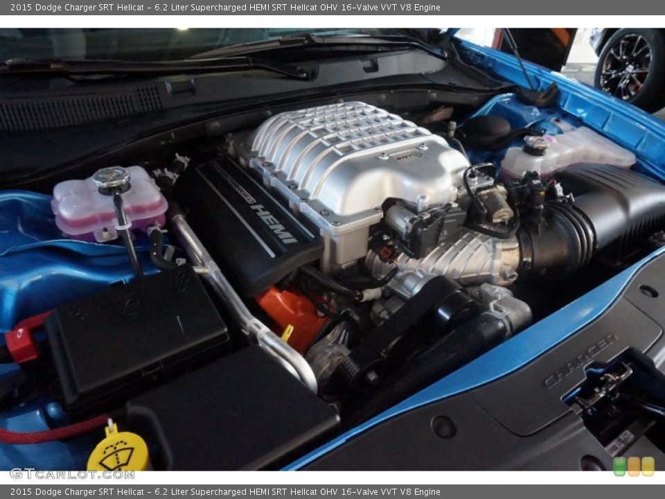 6.2 Liter Supercharged HEMI SRT Hellcat OHV 16-Valve VVT V8 Engine for the 2015 Dodge Charger #103582047