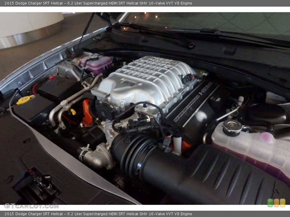 6.2 Liter Supercharged HEMI SRT Hellcat OHV 16-Valve VVT V8 Engine for the 2015 Dodge Charger #103582186