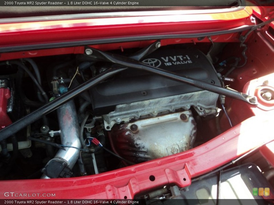 1.8 Liter DOHC 16-Valve 4 Cylinder 2000 Toyota MR2 Spyder Engine