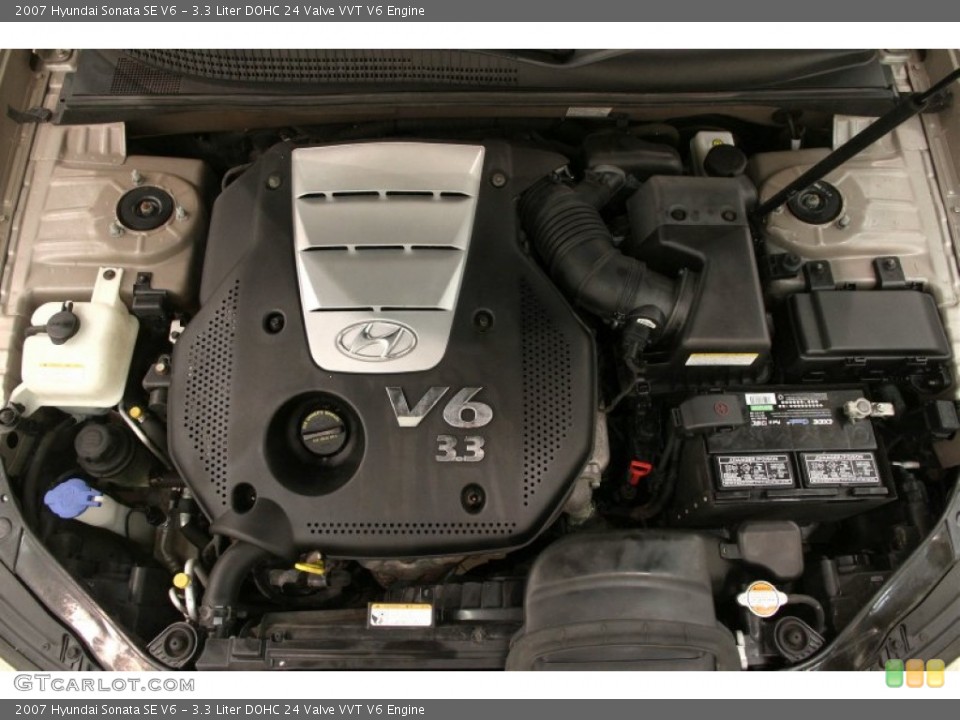 3.3 Liter DOHC 24 Valve VVT V6 Engine for the 2007 Hyundai Sonata #103877967