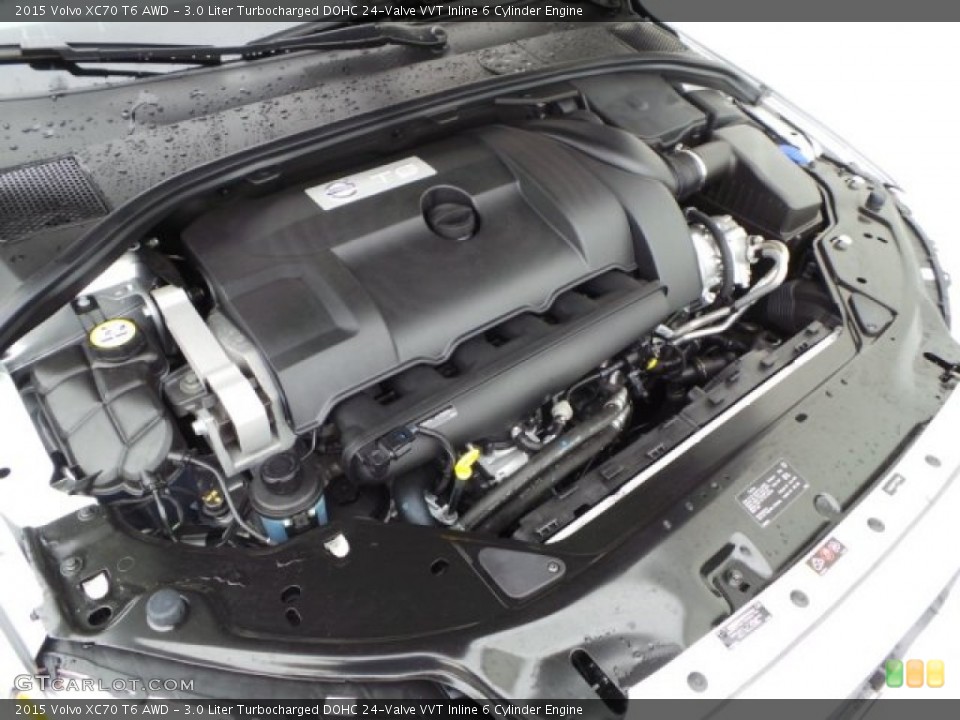3.0 Liter Turbocharged DOHC 24-Valve VVT Inline 6 Cylinder 2015 Volvo XC70 Engine
