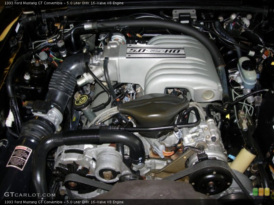 5.0 Liter OHV 16-Valve V8 Engine for the 1993 Ford Mustang #103982863